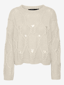 Vero Moda VMUNA Pullover -Birch - 10314239