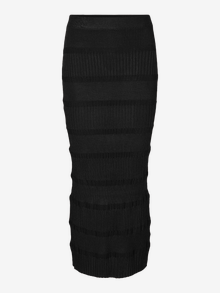 Vero Moda VMROMANE Średnia talia Długa spódnica -Black - 10314246