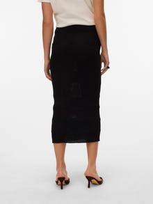Vero Moda VMROMANE Średnia talia Długa spódnica -Black - 10314246