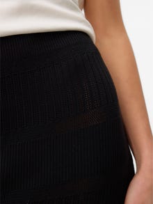 Vero Moda VMROMANE Middels høy midje Langt skjørt -Black - 10314246