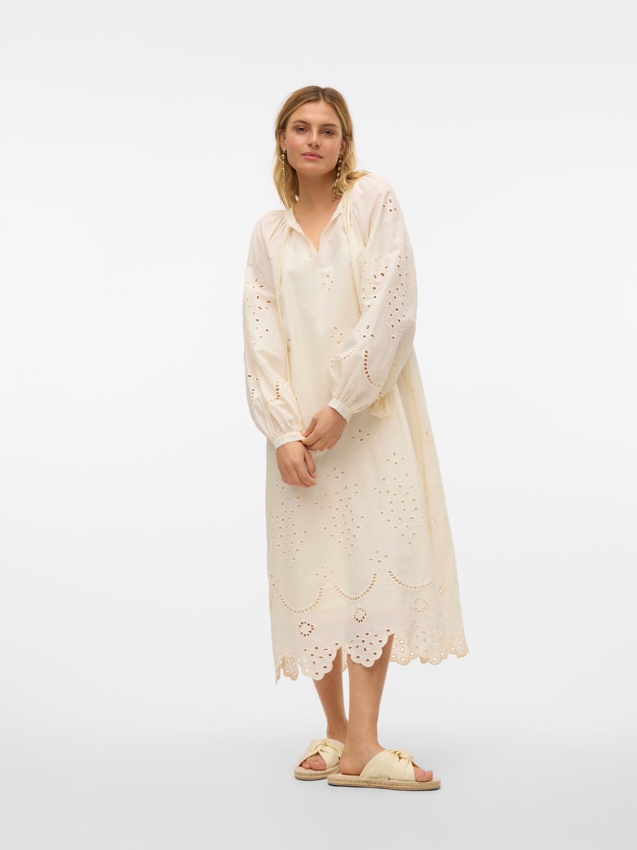 Vero Moda VMKAT Lang kjole -Birch - 10314482