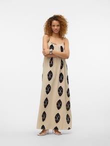 Vero Moda VMCARO Lang kjole -Humus - 10314500