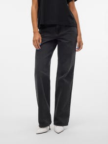 Vero Moda VMFILIPPA Matala vyötärö Straight fit Farkut -Black Denim - 10314571