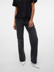 Vero Moda VMFILIPPA Matala vyötärö Straight fit Farkut -Black Denim - 10314571