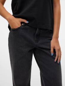 Vero Moda VMFILIPPA Matala vyötärö Straight fit Farkut -Black Denim - 10314571