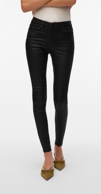 Vmflash Mr Skinny Coated Pants Black