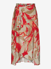 Vero Moda VMVIVO High waist Lange rok -Silver Mink - 10314635