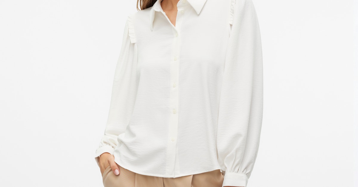 Camisa VERO MODA VMANI Manga Larga Para Mujer, 100% Poliéster