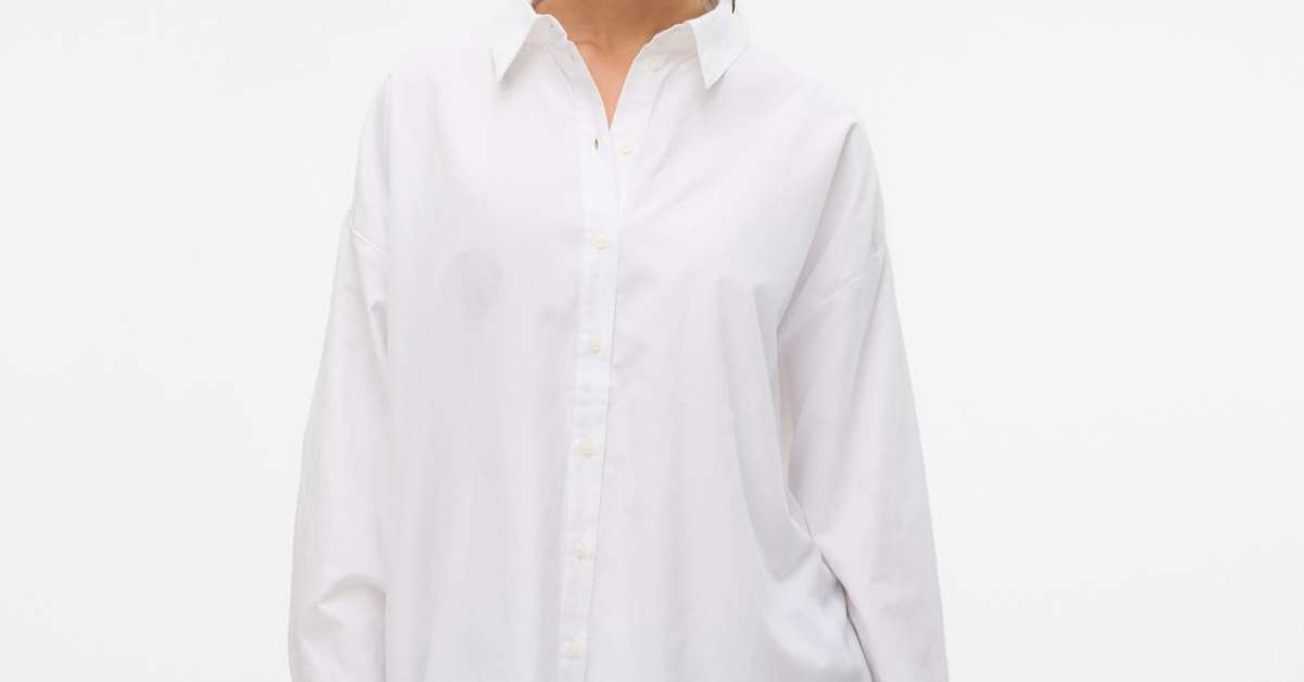 VERO MODA dam klänning VMFANNI - Hydrangea Stripe SANA Snow White