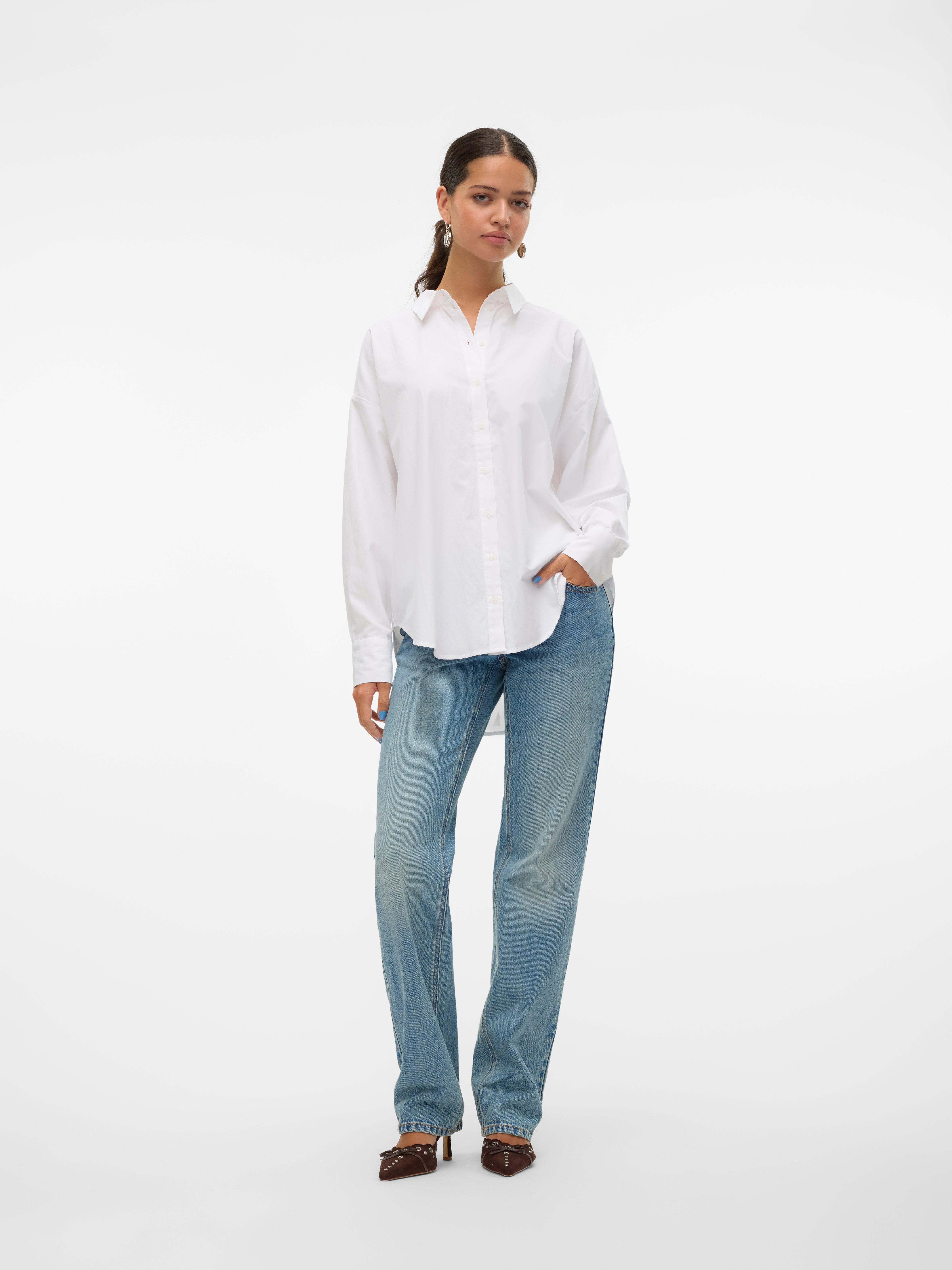 VERO MODA VMFANNI Camicetta Donna Maniche Lunghe – In Poliestere Riciclato – Marchio Danese - 2