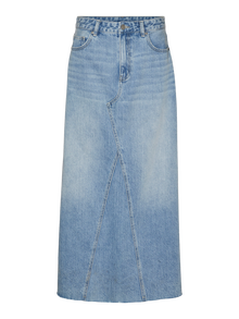 Vero Moda VMRIVA Długa spódnica -Light Blue Denim - 10314734