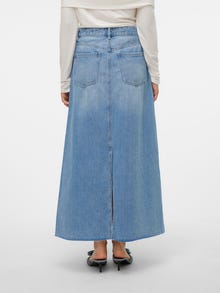 Vero Moda VMRIVA Høj talje Lang nederdel -Light Blue Denim - 10314734