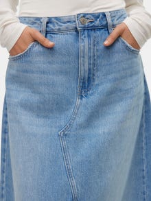Vero Moda VMRIVA Høj talje Lang nederdel -Light Blue Denim - 10314734