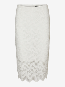 Vero Moda VMHANNE Hög midja Midikjol -Snow White - 10314751