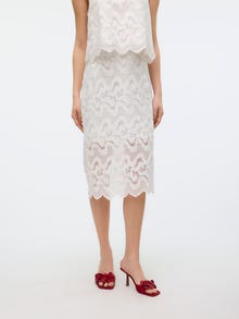Vero Moda VMHANNE Hög midja Midikjol -Snow White - 10314751
