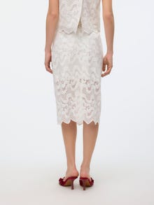 Vero Moda VMHANNE Hög midja Midikjol -Snow White - 10314751