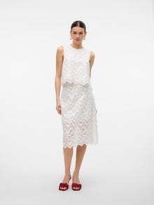 Vero Moda VMHANNE Hög midja Midikjol -Snow White - 10314751