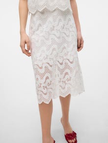 Vero Moda VMHANNE Hög midja Midikjol -Snow White - 10314751