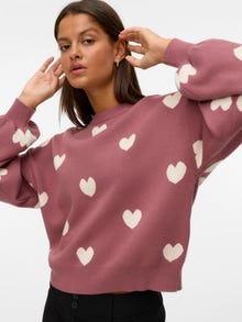 Vero Moda VMSOMEONE Neulepuserot -Rose Brown - 10314859
