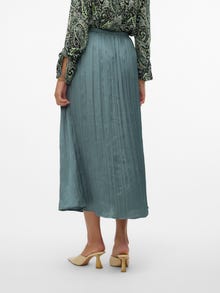 Vero Moda VMBILLIE Wysoka talia Długa spódnica -Balsam Green - 10314904