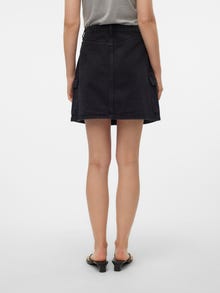 Vero Moda VMOAKLEY Vita alta Gonna pantaloncino -Black Denim - 10314956
