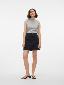 Vero Moda VMOAKLEY Wysoka talia Krótka spódnica -Black Denim - 10314956