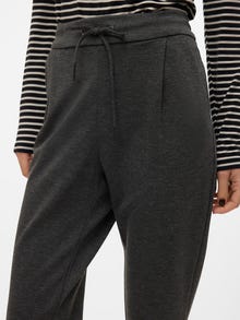 Vero Moda VMEVA Matala vyötärö Housut -Dark Grey Melange - 10314971