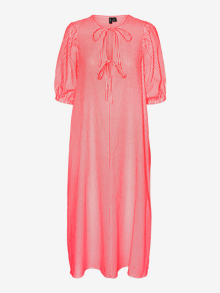 Vero Moda VMISABEL Midi dress -Tomato - 10314981