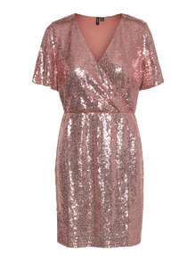 Vero Moda VMKAJE Korte jurk -Ash Rose - 10315007