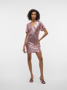 Vero Moda VMKAJE Korte jurk -Ash Rose - 10315007