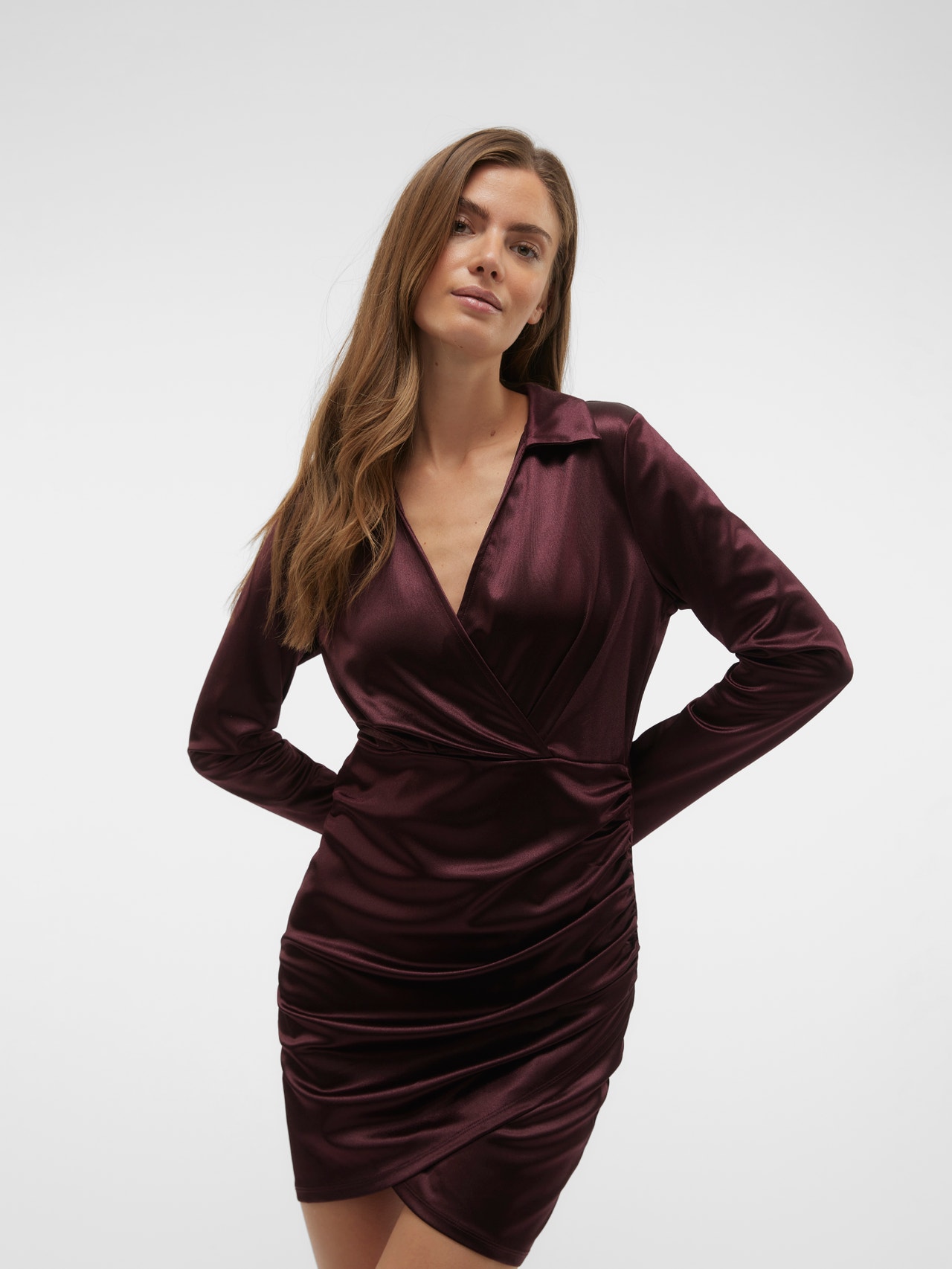 Vero Moda VMMARIAM Short dress -Winetasting - 10315014