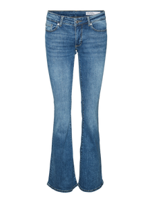 Vero Moda VMSIGI Taille basse Flared Fit Jeans -Medium Blue Denim - 10315041
