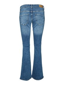 Vero Moda VMSIGI Vita bassa Flared Fit Jeans -Medium Blue Denim - 10315041