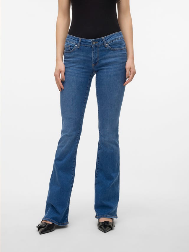 Vero Moda VMSIGI Niedrige Taille Ausgestellt Jeans - 10315042