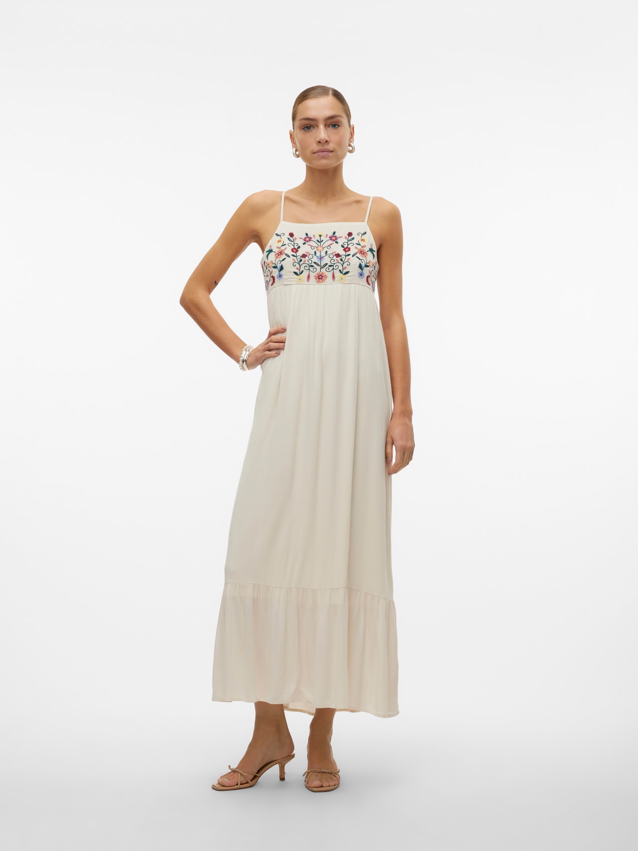 Vero Moda VMSINA Long dress -Birch - 10315077