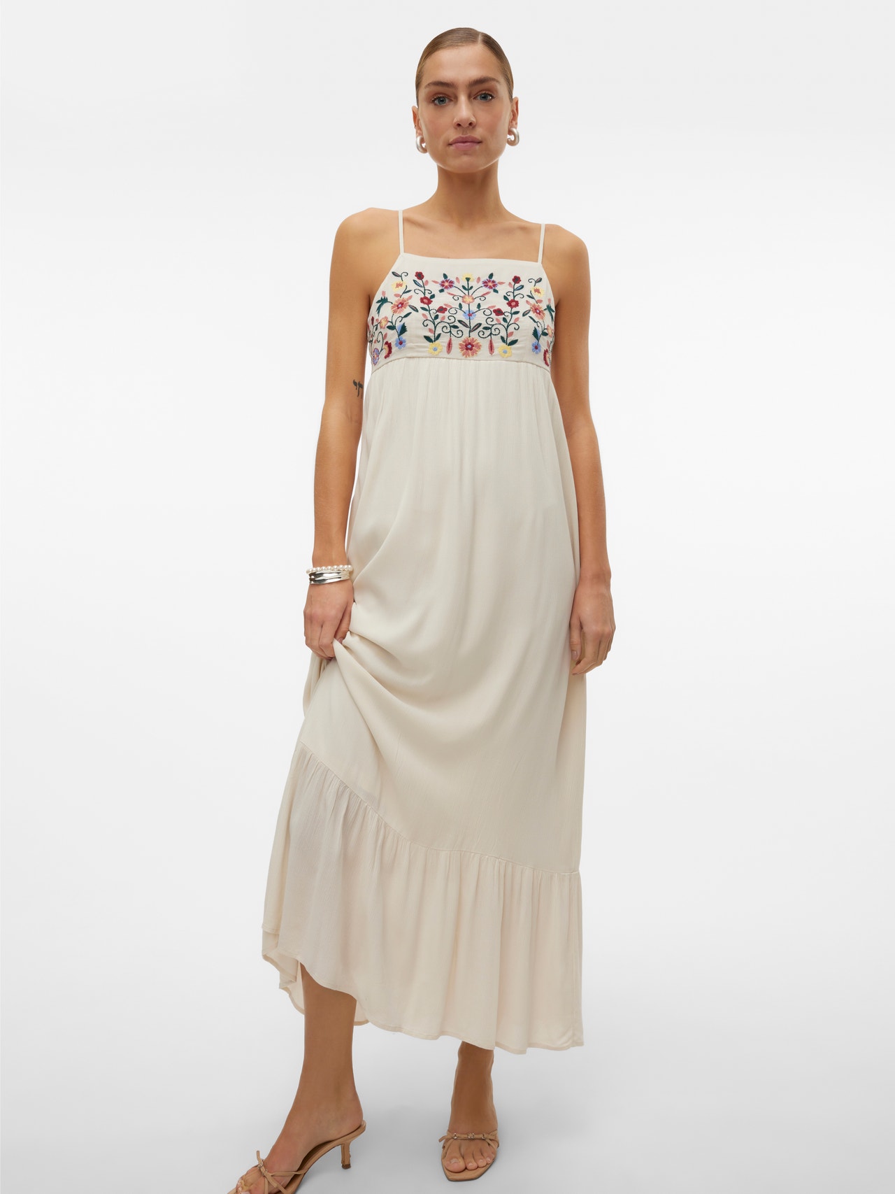 Vero Moda VMSINA Long dress -Birch - 10315077