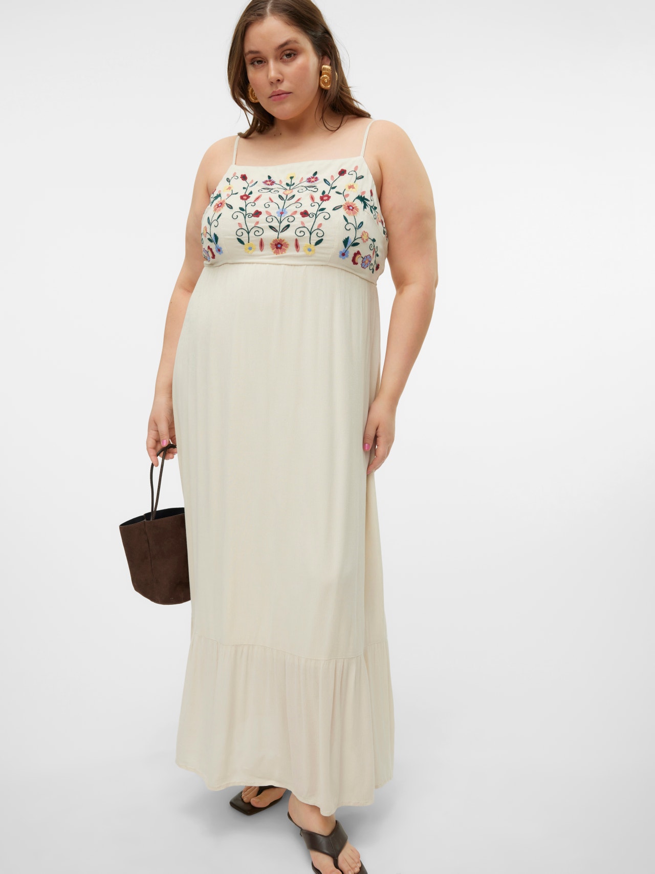 Vero Moda VMSINA Long dress -Birch - 10315089