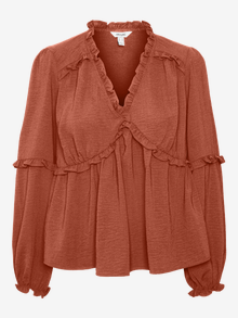 Vero Moda VMBIZZY Top -Burnt Brick - 10315092