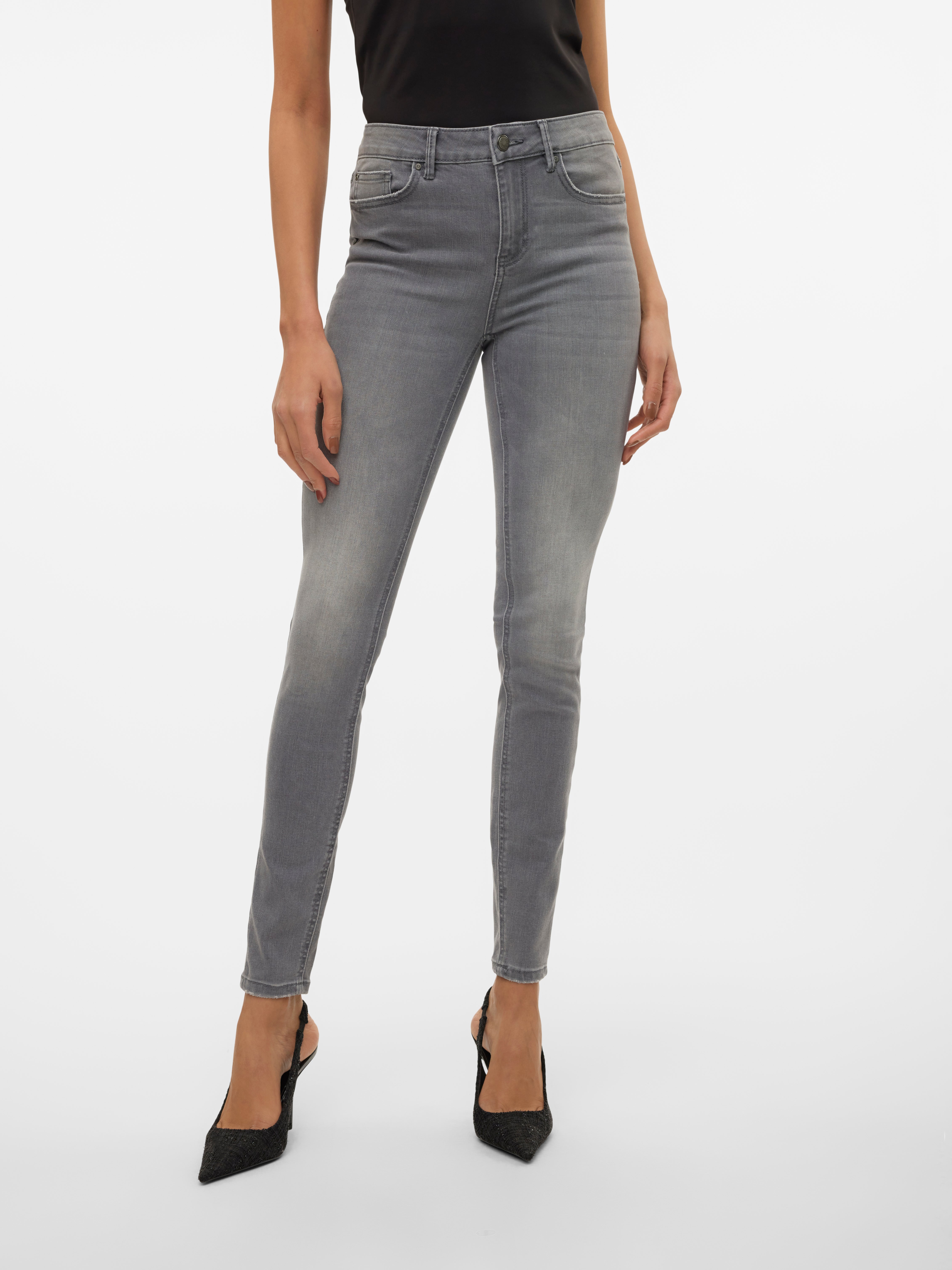 Vero Moda / Damen-Hose / VMFLASH MR SKINNY COATED PANTS NOOS