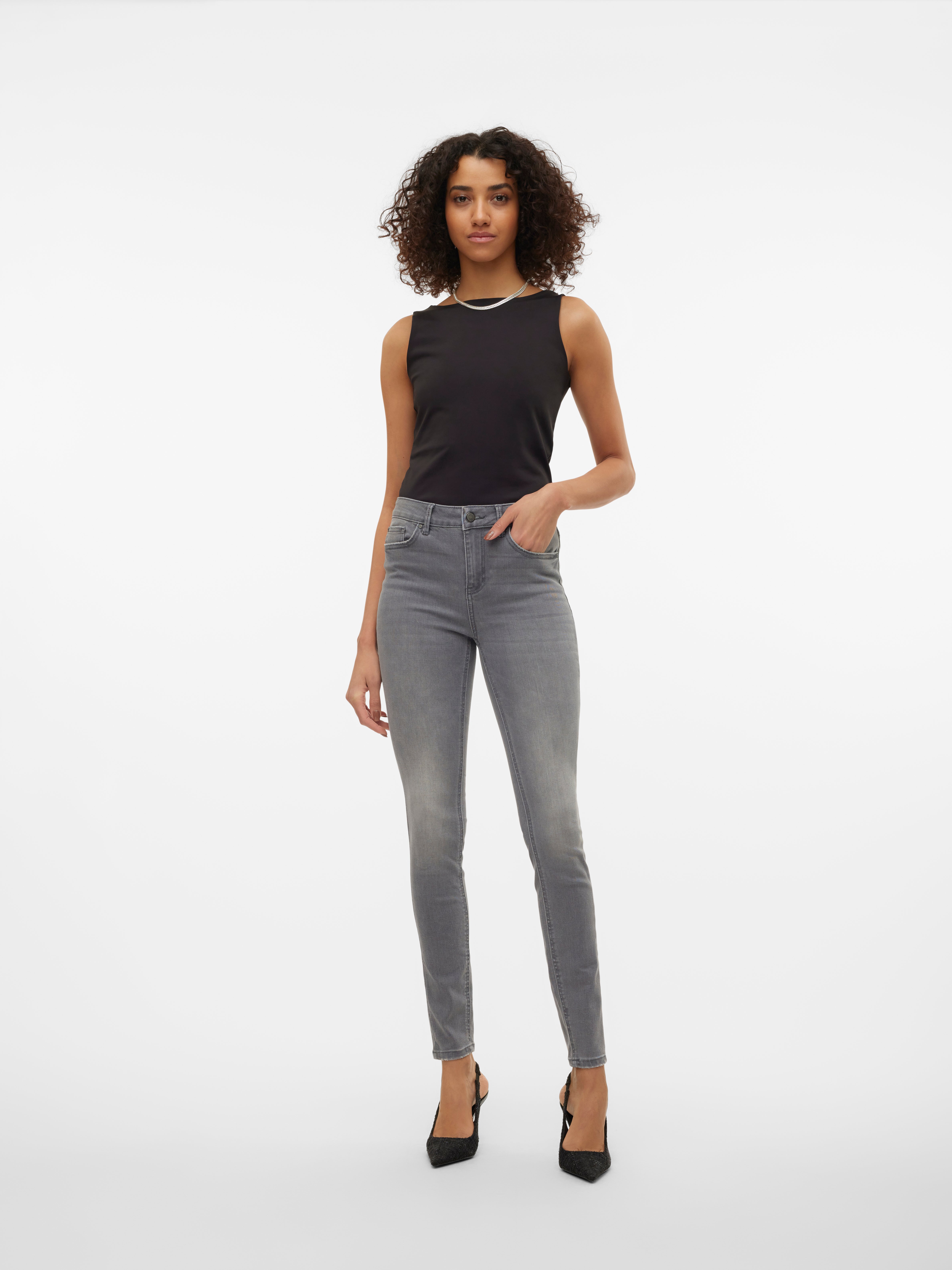 VMFLASH Medelhög midja Skinny Fit Jeans