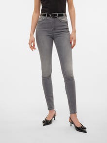 Vero Moda VMSOPHIA Vita alta Skinny Fit Jeans -Light Grey Denim - 10315101