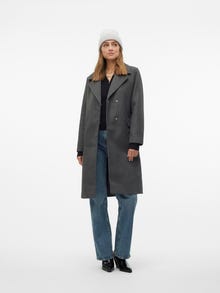 Vero Moda VMPOPNOELLE Abrigos -Dark Grey Melange - 10315201