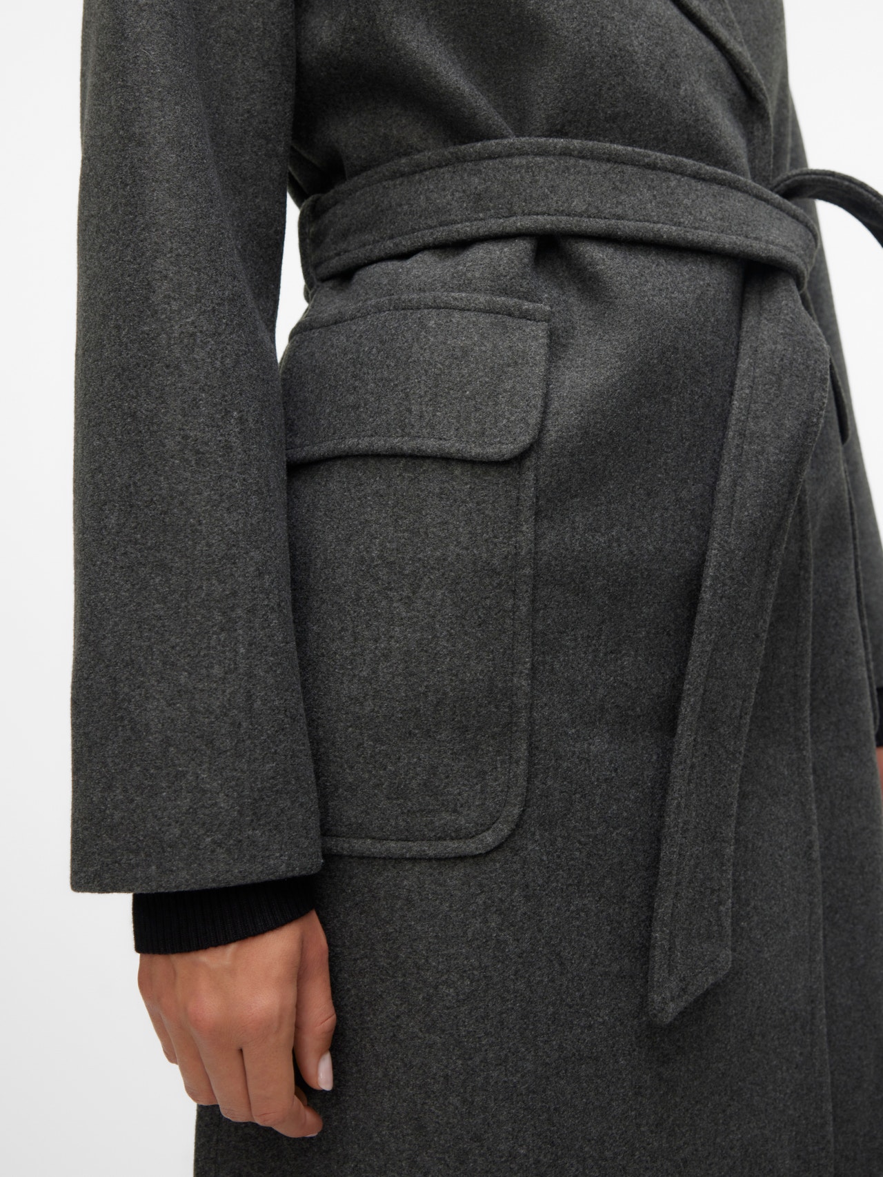 Vero Moda VMPOPNOELLE Abrigos -Dark Grey Melange - 10315201