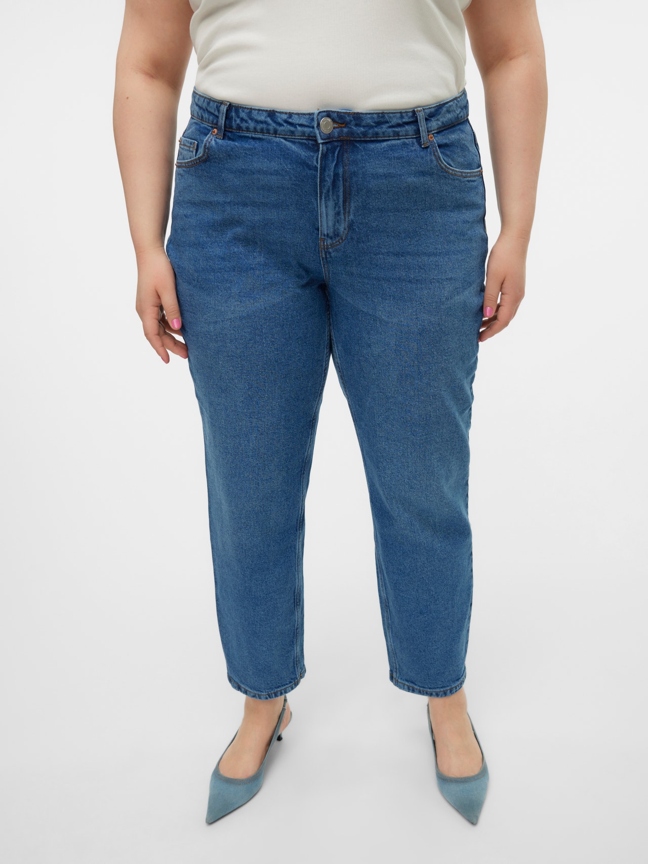 Vero Moda VMCKYLA Rak passform Jeans -Medium Blue Denim - 10315241