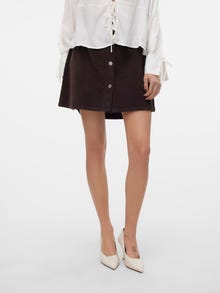 Vero Moda VMETTA High waist Short skirt -Chocolate Torte - 10315342