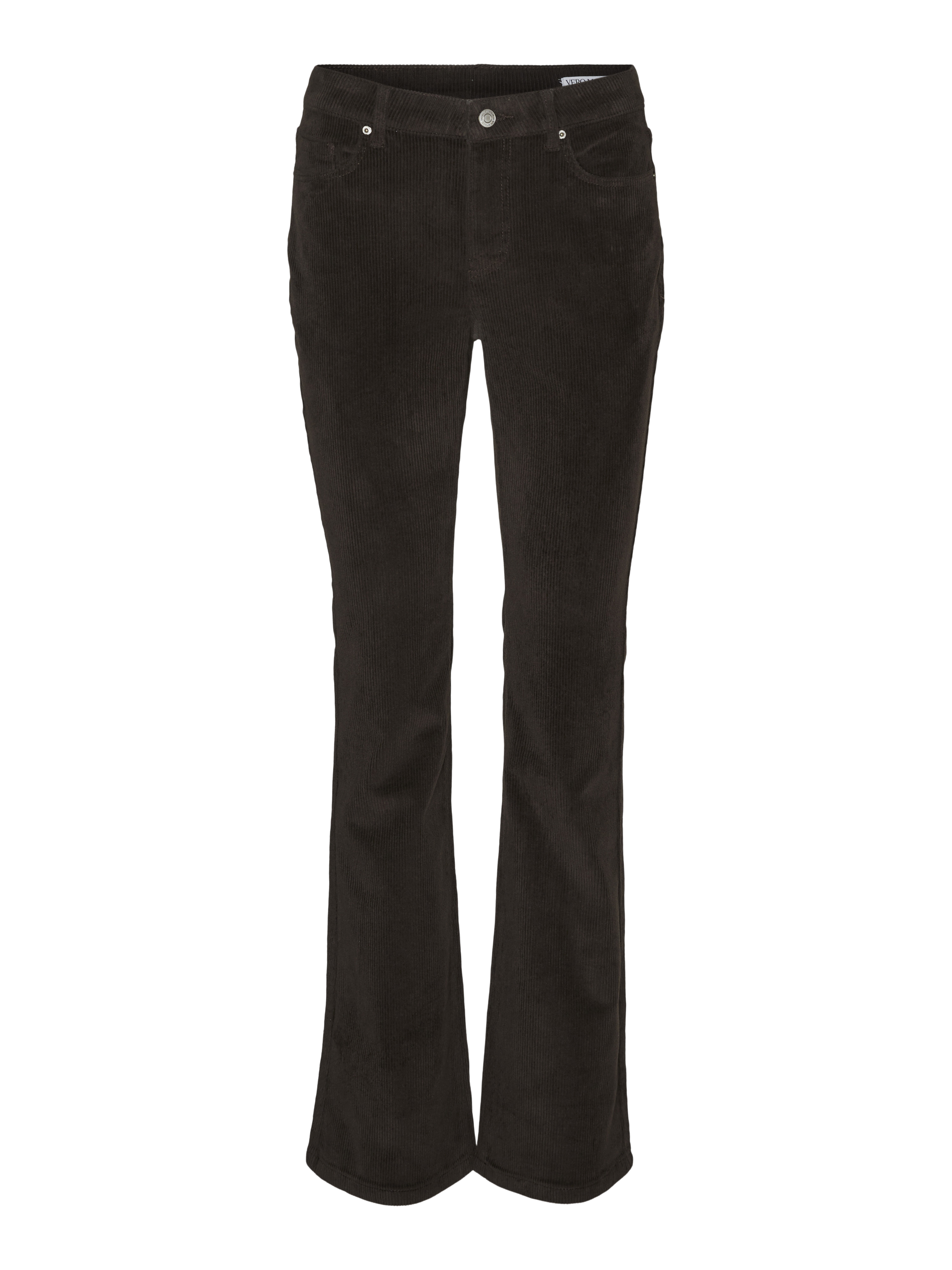 VERO MODA Vmflash Mr Flared Corduroy Pants Noos, silver mink, 28W / 30L