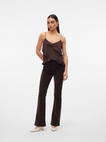 Vero Moda VMFLASH Mid rise Flared Fit Jeans -Chocolate Torte - 10315346