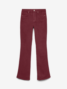 Vero Moda VMFLASH Stredné sedlo Rozšírený strih Džínsy -Tawny Port - 10315346