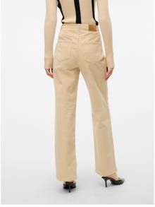 Vero Moda VMTESSA Høj talje Wide fit Jeans -Oatmeal - 10315350