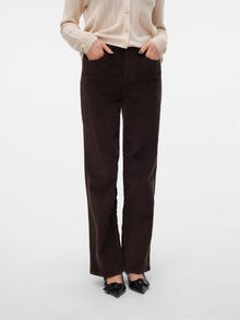 Vero Moda VMTESSA Høj talje Wide fit Jeans -Chocolate Torte - 10315350